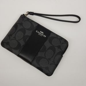 Brand new black Coach Wristlet